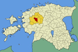 Obec Raikküla v rámci kraje Raplamaa (před rokem 2017)