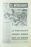 El Moudjahid Fr (63) - 25-04-1960 - Prezident Ferhat Abbas má stock.jpg