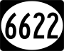 Highway 6622 marker