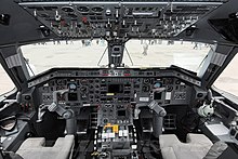 EMB-120 cockpit (non-glass cockpit)