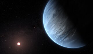 <span class="mw-page-title-main">K2-18b</span> Mini-Neptune orbiting the red dwarf K2-18