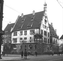 Rathaus der Bürgermeisterei Rüttenscheid 1903