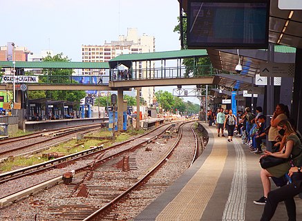 View of an important train station in Argentina