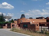Estación de comunicaciones por satélite de Buitrago del Lozoya, Comunidad de Madrid, España.