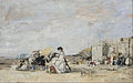 Eugene Boudin - Wanita Putih di Pantai di Trouville - Google Art Project.jpg