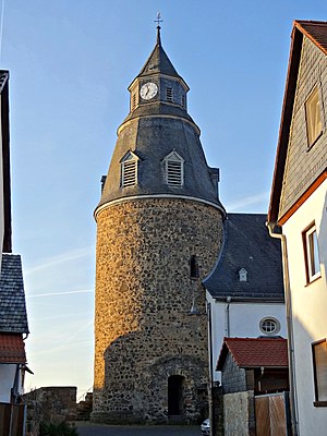 Evangelical parish church (Griedel) from the north