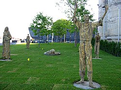 Rowan Gillespie's Great Famine memorial in Ireland Park, Toronto Harbourfront Famine memorial.jpg