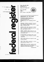 Thumbnail for File:Federal Register 1971-05-28- Vol 36 Iss 104 (IA sim federal-register-find 1971-05-28 36 104).pdf