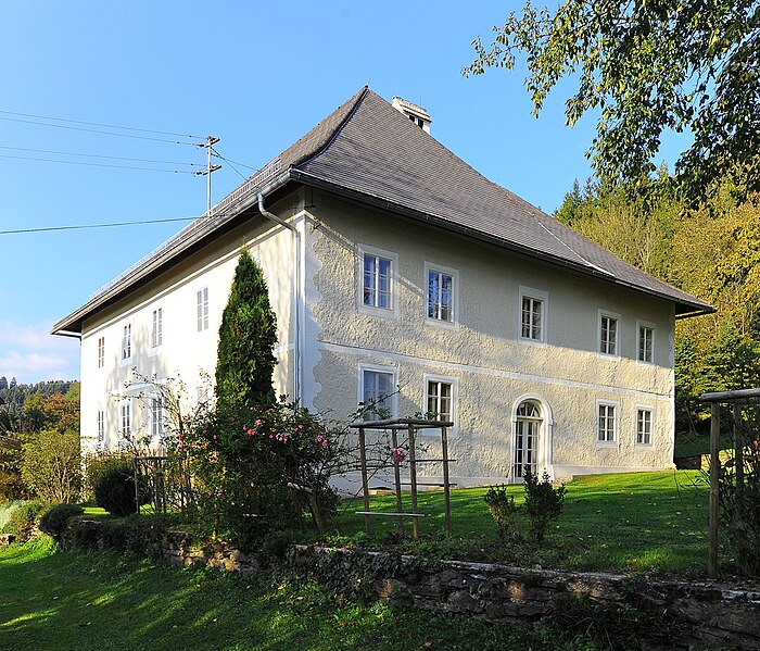 File:Feldkirchen Klein Sankt Veit Golkstraße 2 Pfarrhof SO-Ansicht 16102011 0451.jpg