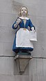 Female figurine on St Andrews Holborn.JPG