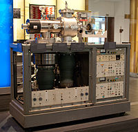 Fenn's first electrospray ionization source coupled to a single quadrupole mass spectrometer Fenn ESI Instrument.jpg