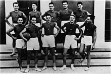 La squadra di pallacanestro di Montevarchi campione provinciale nel 1938