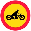 Moottoripyörällä ajo kielletty[5]