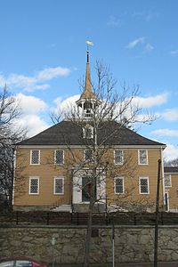 Old Ship Church, an old Puritan meetinghouse currently used by a Unitarian Universalist congregation First Parish in Hingham MA.jpg