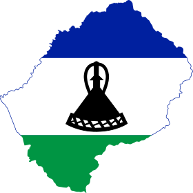 Flag map of Lesotho.svg