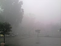 Fog in Hanoi, Vietnam in 5 March 2012.jpg