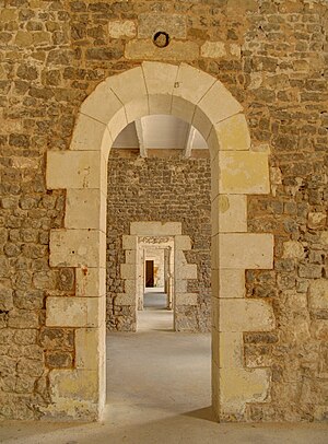 Inside the Fort de la Prée, La Flotte, France.