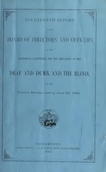 Thumbnail for File:Fourteenth Report of the Board of Directors and Officers of the California Institution for the Education of the Deaf and Dumb, and the Blind, for the Twelve Months ending June 30, 1880. (IA fourteenthreport0000unse).pdf