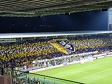 Coreografia della Curva Nord durante Frosinone-Juventus nella stagione 2018-2019