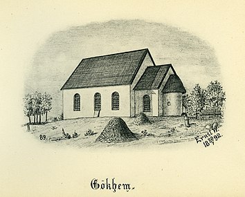 Gökhems kyrka 1892.