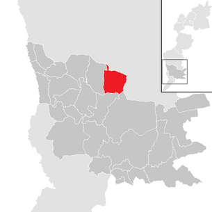 Location of the community of Güttenbach in the Güssing district (clickable map)