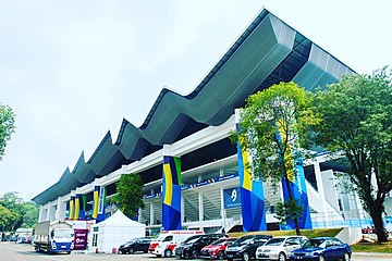 Gelora Bung Karno Aquatic Stadium during the Games GBK Aquatic Stadium AG18.jpg