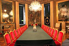 The Council Chamber (Swedish: Konseljsalen) at Stockholm Palace in Sweden Gamla Stan, Sodermalm, Stockholm, Sweden - panoramio (217).jpg