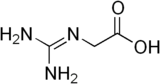 Kerangka formula dari glycocyamine kecil tautomer