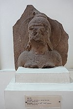 Sculpture of an unidentified female goddess from An My, Quang Nam, 7th-8th century AD. Goddess, An My, 7th-8th century, Quang Nam - Museum of Cham Sculpture - Danang, Vietnam - DSC01976.JPG