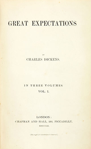 <i>Great Expectations</i> 1861 novel by Charles Dickens