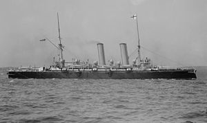 HMS Blake (1889) w latach 90. XIX wieku