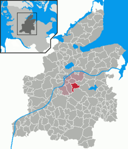 Läget för kommunen Haßmoor i Kreis Rendsburg-Eckernförde