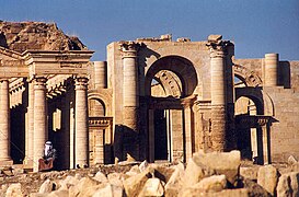 Hatra in Iraq. In the 3rd to 1st century BCE, during the Parthian Empire, Hatra was a religious and trading center. Today it is a World heritage site, protected by UNESCO.