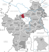 Lage der Gemeinde Heinersreuth im Landkreis Bayreuth