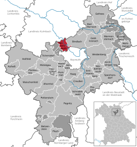 Poziția localității Heinersreuth