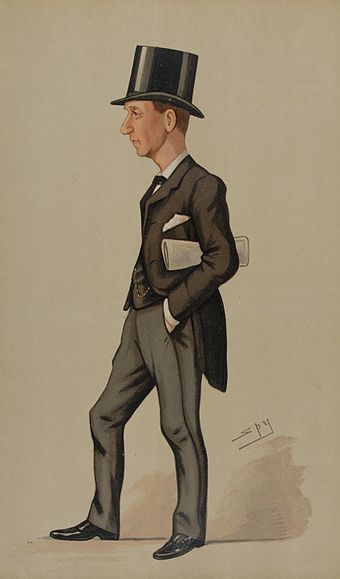 Asquith, caricatured by Spy, in Vanity Fair, 1891