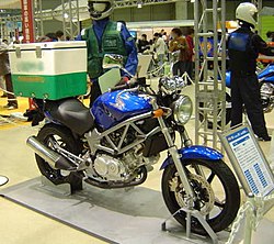   キャンディタヒチアンブルー 第38回東京モーターショー2004出品 バイク便ルック