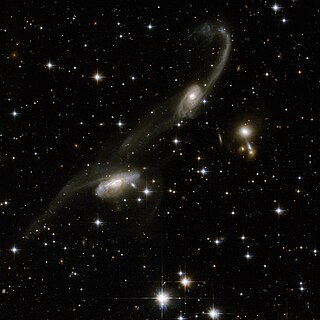 <span class="mw-page-title-main">ESO 69-6</span> Pair of interacting galaxies in the constellation Triangulum Australe