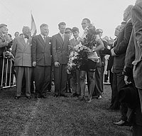 Opis obrazu Huldiging van de wereldkampioen bij de professional Rik van Steenbergen, Bestanddeelnr 908-8785.jpg.