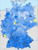 Hungarians in Germany (according to the 2020 census) 