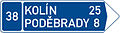 Route indicator (two destinations)