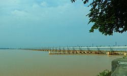 Barragem de Indrapuri perto de Dehri