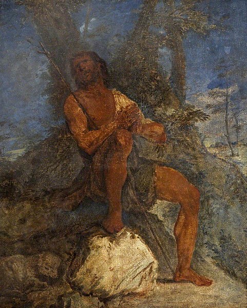 File:Italian (Venetian) School (attributed to) - Saint John the Baptist Praying in the Wilderness - 730844 - National Trust.jpg