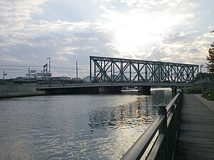岩崎橋（西区側より撮影。）