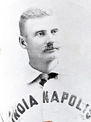 Jack Glasscock held the National League record for 20 years. Jack Glasscock Hoosiers.jpg