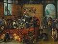 Jan Brueghel the Elder, Monkeys feasting