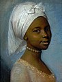 Anonym: Portrait of a young woman, ehemals Jean Etienne Liotard zugeschrieben (18. Jahrhundert)