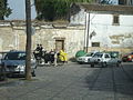 Coche de novios en plaza del Mercado. Jerez de la Frontera