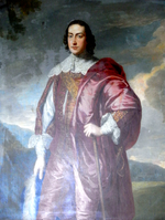 Left: John Fulford (1736–1780), Red Ruin; right: his wife Elizabeth Laroche (1731–1791). Portraits by Thomas Hudson (1701–1779), Great Fulford House