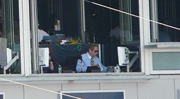 John Sterling broadcasting a game.